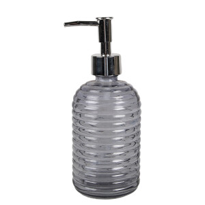 Dozator sapun sticla neagra 8x19 cm, 400 ml