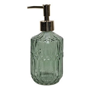 Dispenser sapun sticla verde 8x19 cm, 400 ml