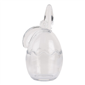  Ou decor Paste sticla transparenta 9x8x17 cm