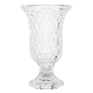Vaza flori sticla transparenta 15x23 cm
