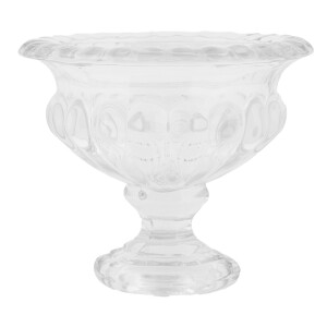 Vaza flori sticla transparenta 13x11 cm
