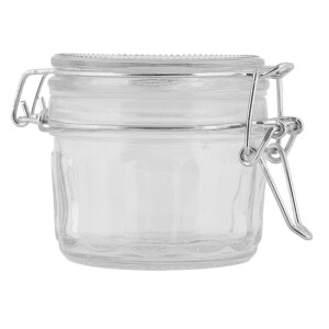 Set 2 borcane sticla transparenta 10x7x6 cm