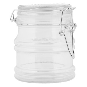 Set 2 borcane sticla transparenta 9x8x9 cm