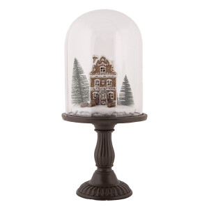 Decoratiune Craciun polirasina multicolora sticla cu led Ø 17x36 cm