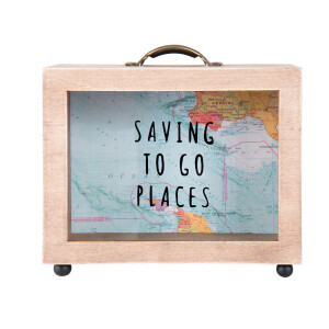Pusculita mdf sticla Travel 18x7x17 cm