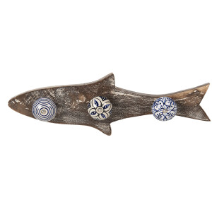 Cuier perete lemn metal Peste 33x5x10 cm