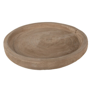 Platou servire lemn maro 26x3 cm