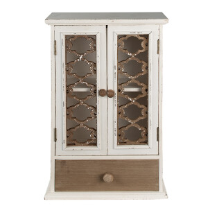 Dulapior suspendabil lemn alb maro 32x13x51 cm