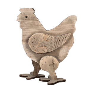 Figurina Gaina lemn maro 23x12x28 cm