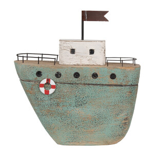 Decoratiune Barca lemn 21x7x23 cm