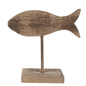 Figurina Peste lemn maro 20x8x20 cm