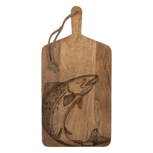 Platou servire lemn maro 25x50x2 cm
