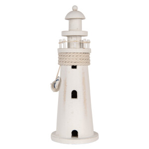 Far marin lemn alb Ø 10x30 cm