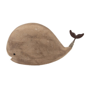 Figurina Balena lemn maro 26x7x14 cm