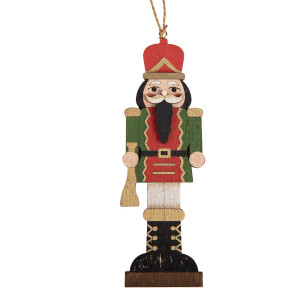 Ornament brad Craciun Spargatorul de Nuci multicolor 6x1x18 cm