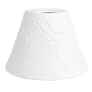 Abajur veioza portelan alb Bird 15x10 cm