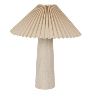 Veioza ceramica bej 36x42 cm, E27