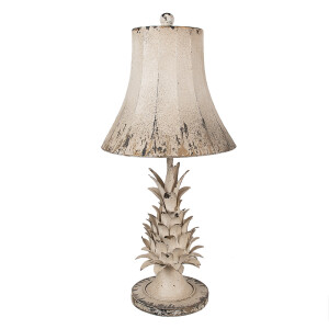Veioza metal bej vintage 30x64 cm, E27