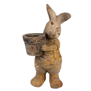 Figurina Iepuras ceramica maro 23x18x41 cm