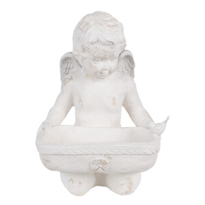 Figurina Inger ceramica alba 36x39x51 cm