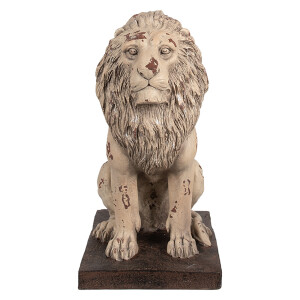 Figurina Leu ceramica maro 30x23x45 cm
