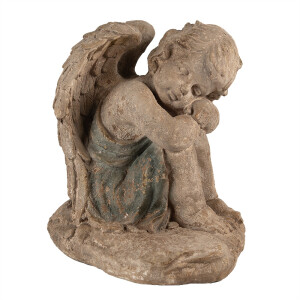 Figurina Inger ceramica verde maro 38x29x36 cm