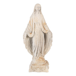 Figurina Fecioara Maria ceramica bej 17x12x41 cm