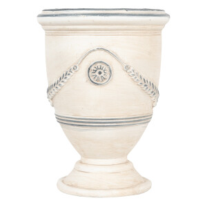 Ghiveci flori ceramica bej gri Ø 23x31 cm