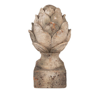 Con brad decorativ ceramica bej Ø 19x35 cm