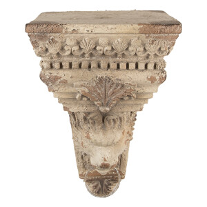 Decoratiune perete ceramica bej 20x20x30 cm