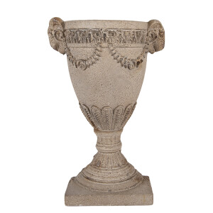 Ghiveci flori ceramica bej 29x11x44 cm