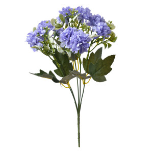 Buchet flori artificiale mov verzi 15x8x30 cm