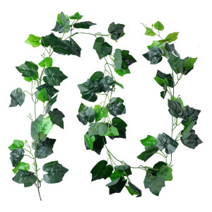 Ghirlanda Frunze artificiale verzi 20x10x220 cm