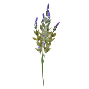 Buchet Lavanda artificiala verde mov 10x6x62 cm