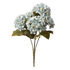 Buchet Hortensii artificiale albastre verzi 15x15x42 cm