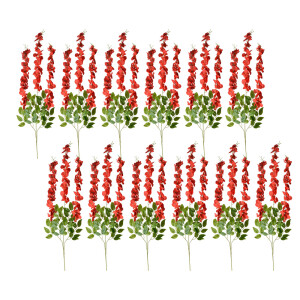Set 12 flori artificiale rosii verzi  (12) 30x12x110 cm