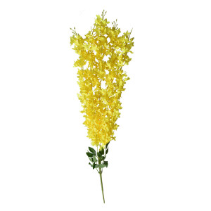 Floare artificiala galbena verde 6x6x80 cm