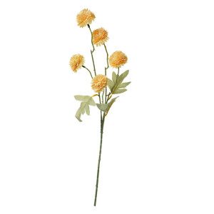 Floare artificiala galbena verde 5x5x50 cm