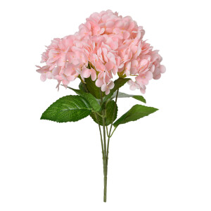Buchet Hortensii artificiale roz verzi 23x23x45 cm