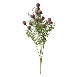 Floare artificiala violet verde 16x16x47 cm