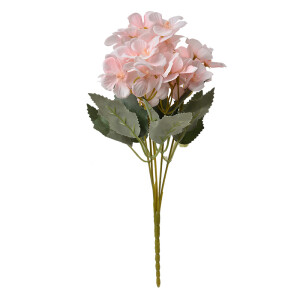 Buchet flori artificiale verzi  roz 16x12x30 cm