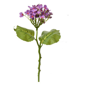 Set 3 Hortensii artificiale violet verzi 19x10x37 cm