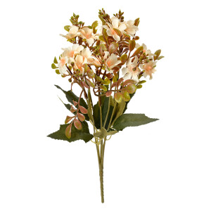 Buchet flori artificiale galben verzi 10x10x33 cm