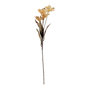 Floare artificiala bej verde 8x5x60 cm 