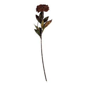 Floare artificiala rosie maro 10x10x65 cm