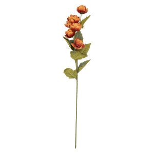 Flori artificiale portocalii verzi 10x10x63 cm