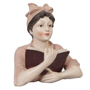 Figurina Femeie polirasina multicolora 16x11x19 cm