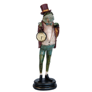 Figurina cu ceas Broasca 14x17x44 cm