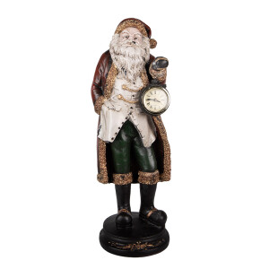 Figurina Mos Craciun polirasina multicolora 15x13x40 cm
