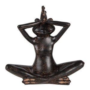 Figurina Broscuta polirasina neagra 15x6x14 cm